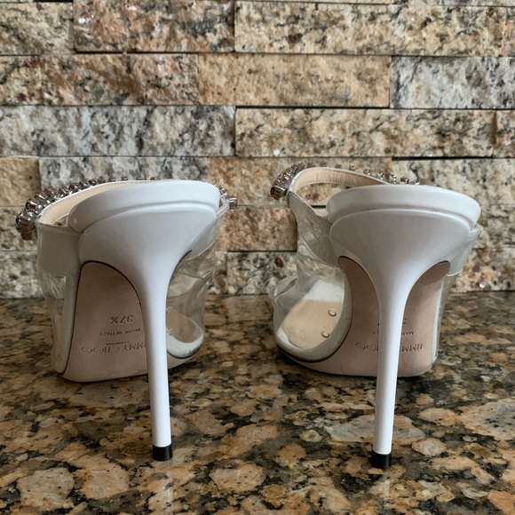 Jimmy Choo Bing 100 Embellished PVC shoes - Picture 8 of 10